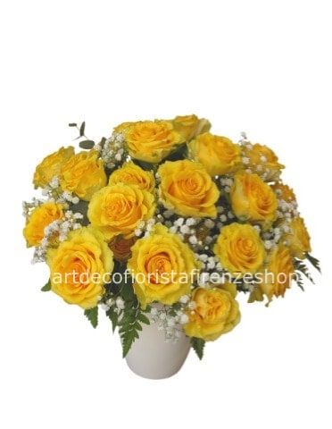 Bouquet  di roselline gialle